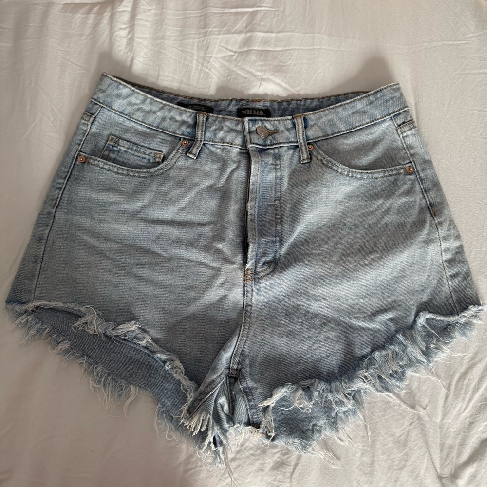 Wild Fable Highest Rise Light Wash Shorts